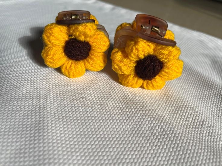 Sunflower Jaw Clip